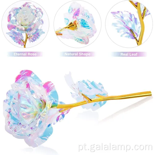Galaxy Rose in Glass Dome Eternal Rose Gift